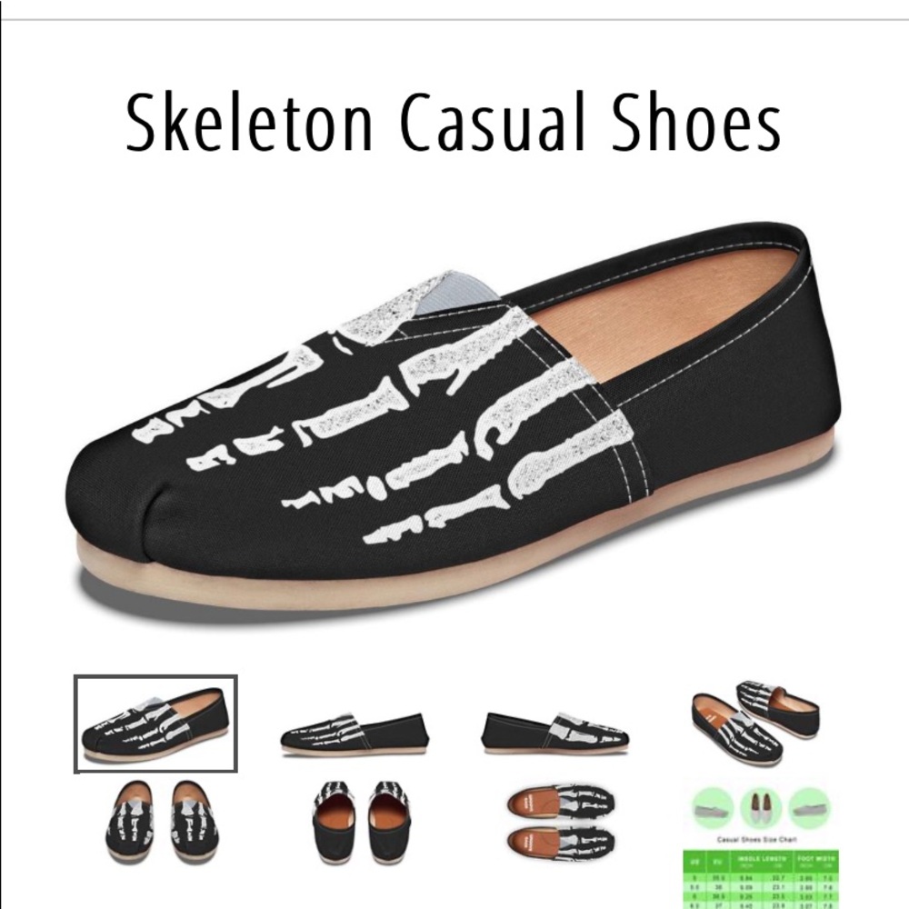 Skeleton Canvas Shoes